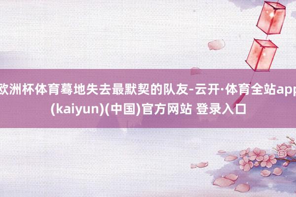 欧洲杯体育蓦地失去最默契的队友-云开·体育全站app(kaiyun)(中国)官方网站 登录入口
